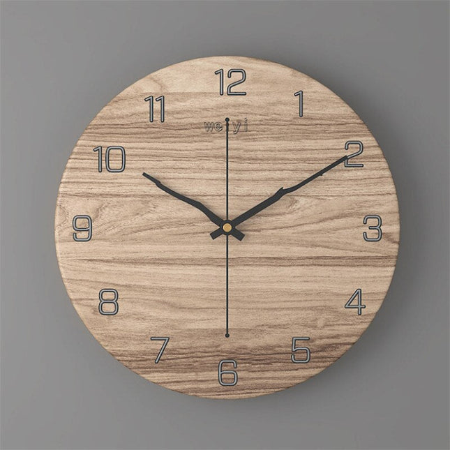 Design Wandklok Zwart Wit Marmerlook