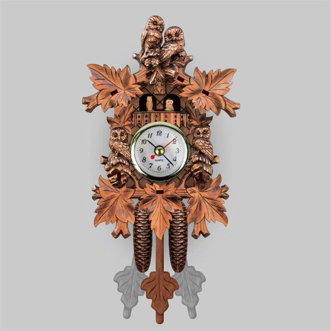Vintage houten koekoeksklok traditioneel design