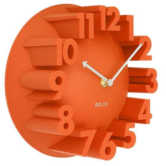 Moderne design wandklok met 3D-cijfers