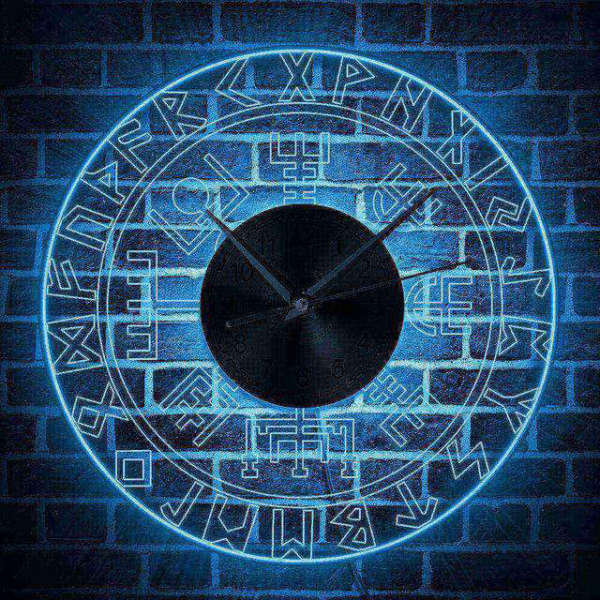 Lichtgevende design wandklok met LED