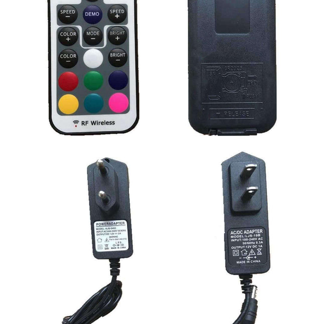 Barbershop LED wandklok van vinylplaat