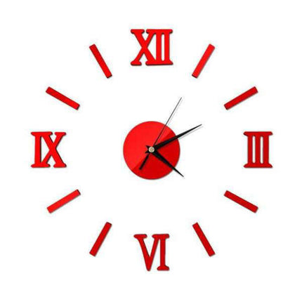 Moderne DIY wandklok Romeinse cijfers