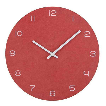 Minimalistische stille design wandklok