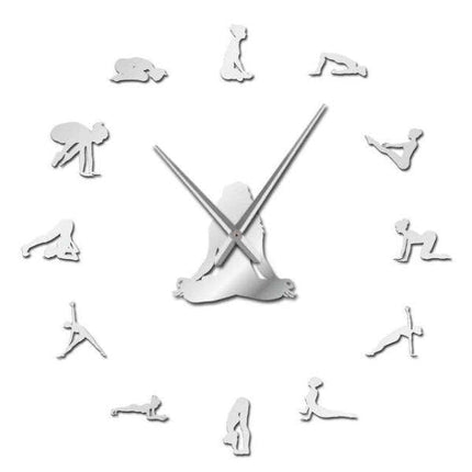 Zelfklevende Wandklok Zen Meditatie Thema