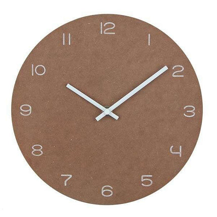 Minimalistische stille design wandklok