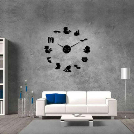 DIY wandklok voor schoonheidssalon