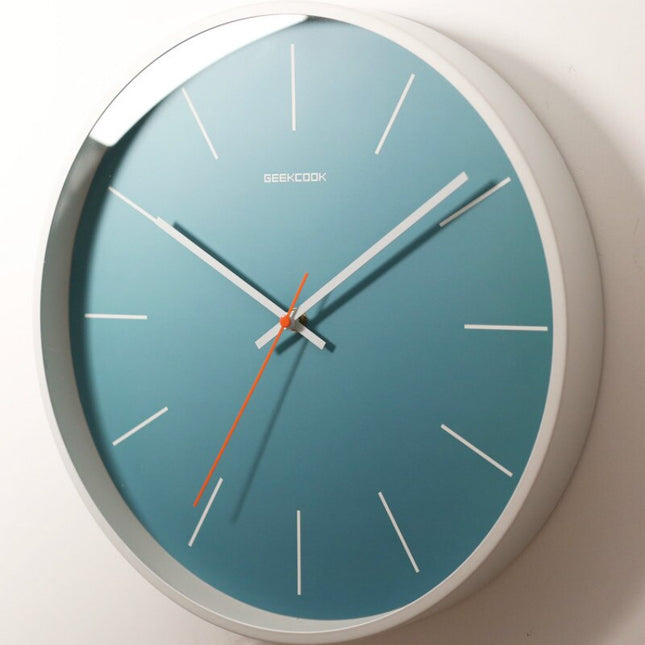 Moderne Blauwe Wandklok Scandinavisch Design