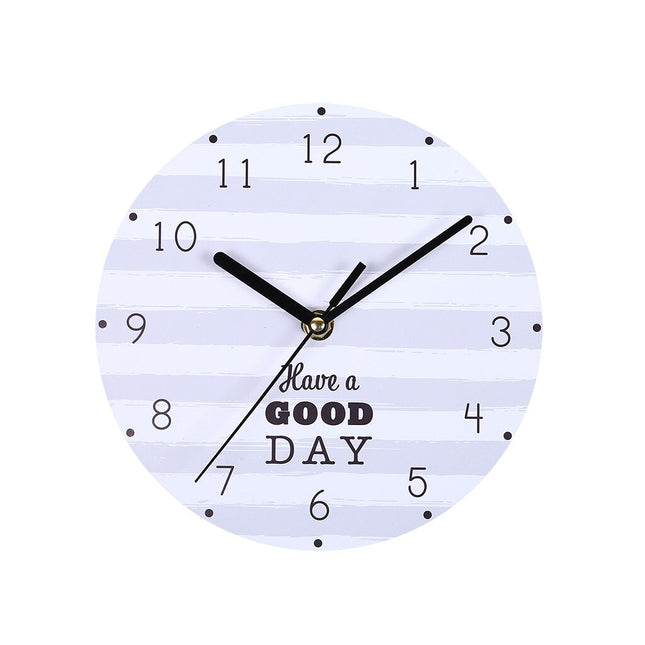 Wandklok met inspirerende Engelse tekst