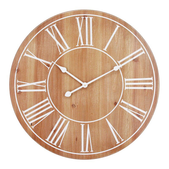 Vintage wandklok met houtlook Old Town