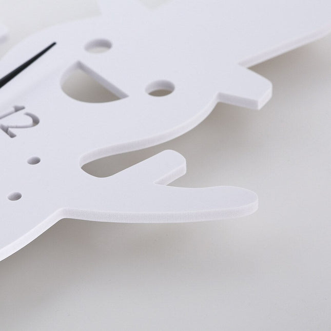 Wandklok kinderkamer vorm van sneeuwpop