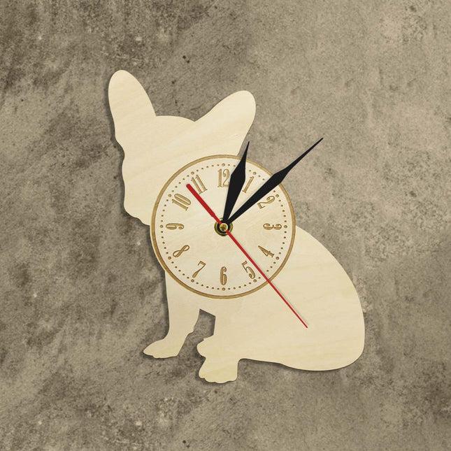 Wandklok in de vorm van hond