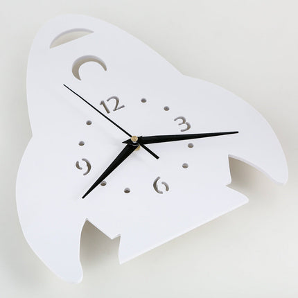 Witte kinderklok in vorm van raket