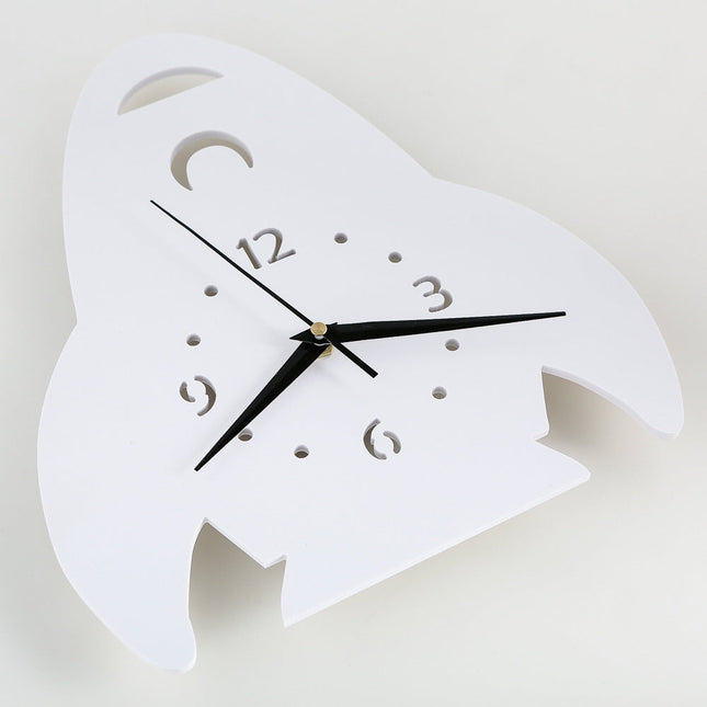 Witte kinderklok in vorm van raket