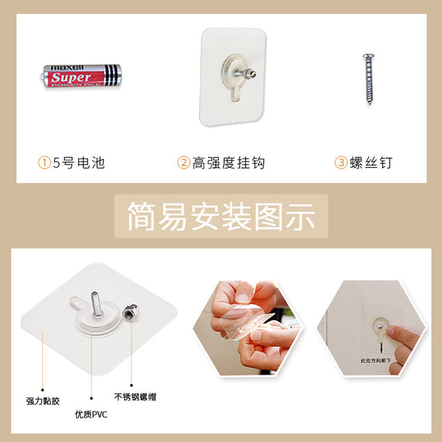 Moderne houten tafelklok met slinger