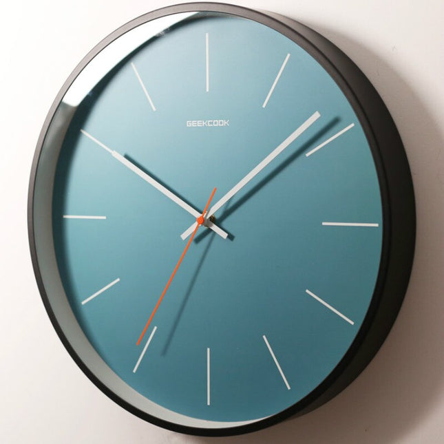 Moderne Blauwe Wandklok Scandinavisch Design