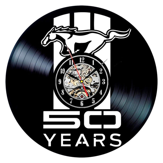 Ford Mustang auto vinyl wandklok