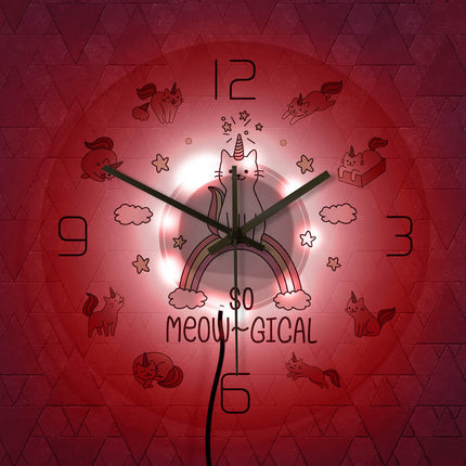 Leuke kinderklok met eenhoorn katten