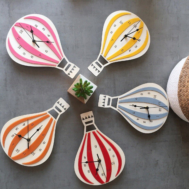 Originele Scandinavische klok luchtballon design