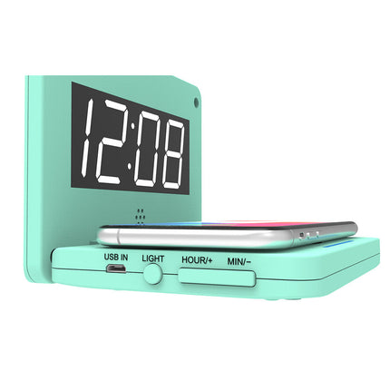 Digitale wekker met draadloze oplader