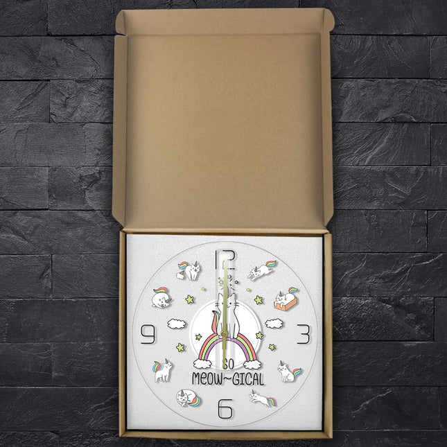 Leuke kinderklok met eenhoorn katten