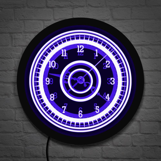 Moderne lichtgevende klok voor slaapkamer