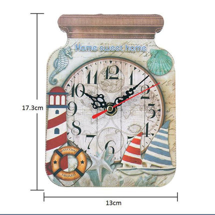 Wandklok in vorm van een jampot