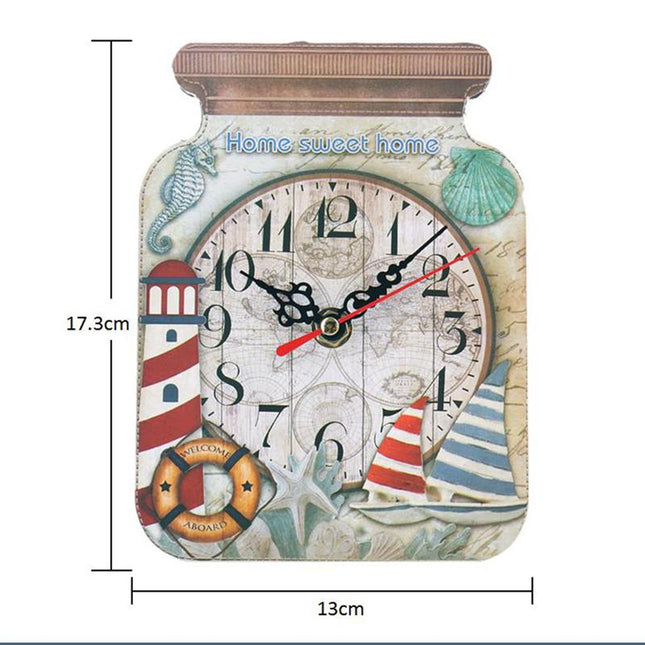 Wandklok in vorm van een jampot