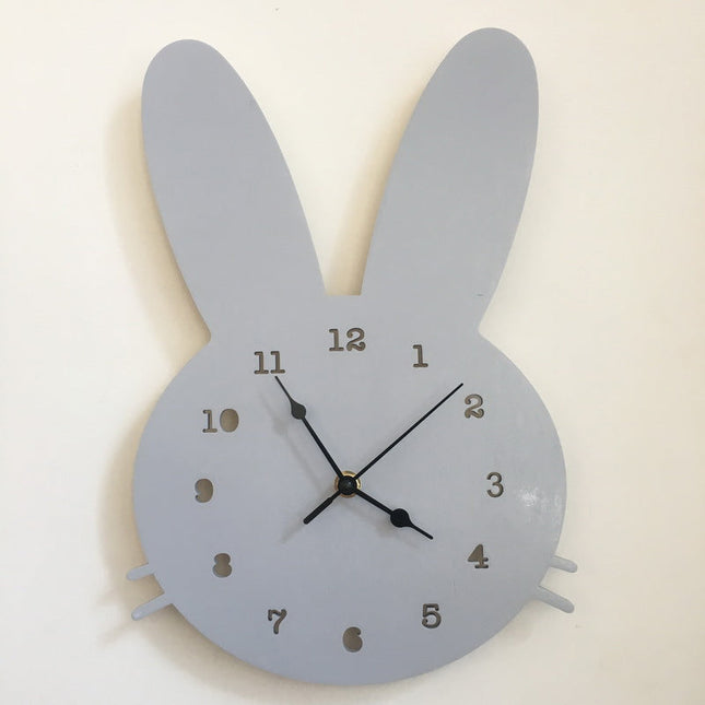 Witte kinderklok met konijnenoren design