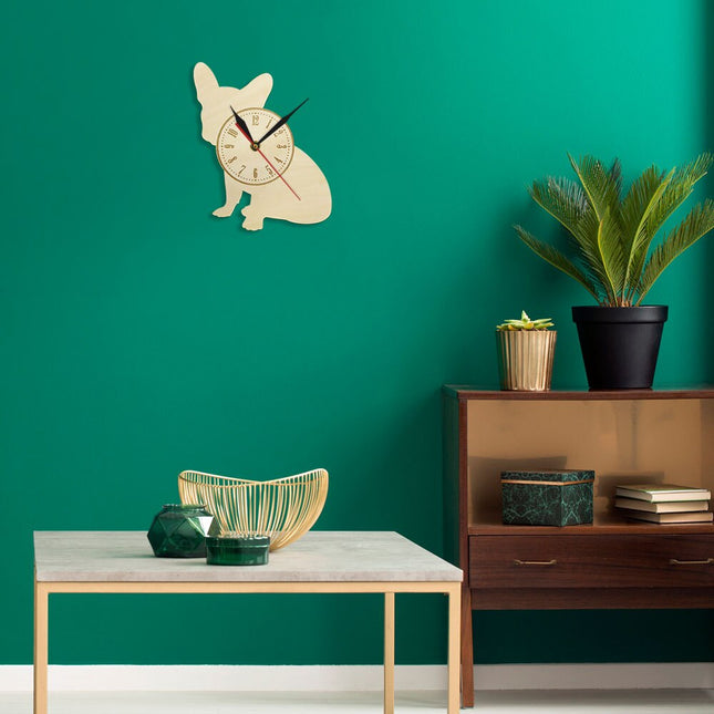 Wandklok in de vorm van hond