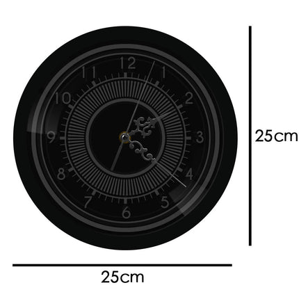 Verlichte decoratieve led wandklok modern