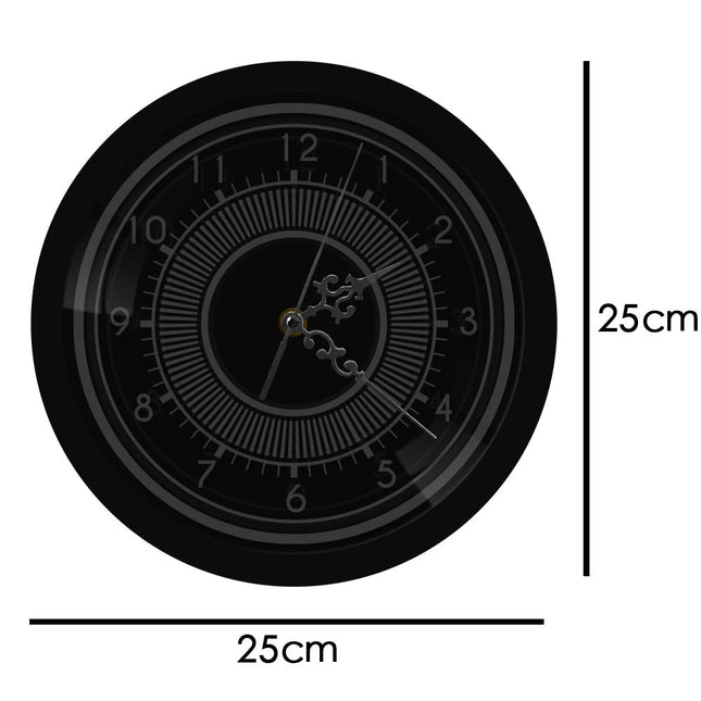 Verlichte decoratieve led wandklok modern