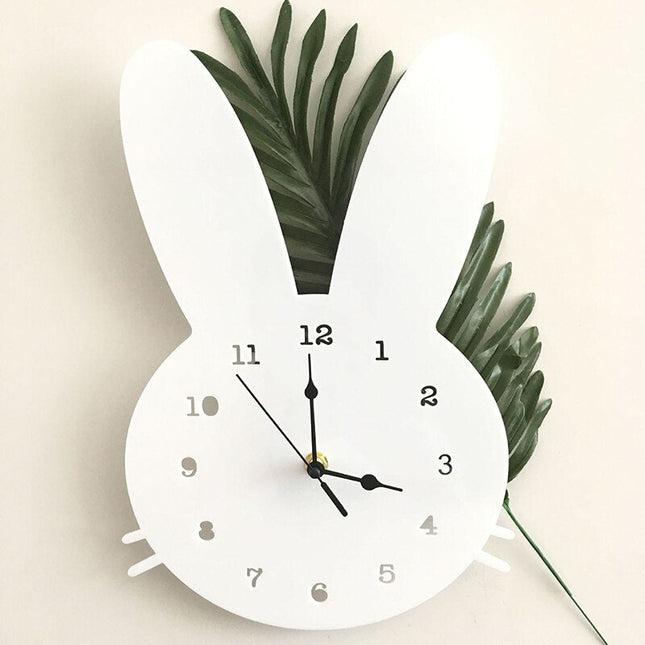 Witte kinderklok met konijnenoren design