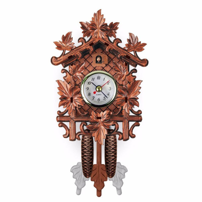 Vintage houten koekoeksklok traditioneel design