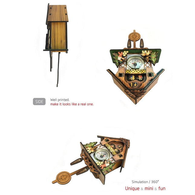 Klassieke houten koekoeksklok met slinger