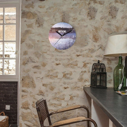 Wandklok met inspirerende Engelse tekst