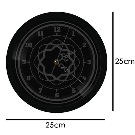 Abstracte design wandklok met led licht