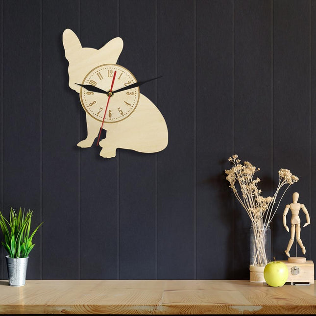 Wandklok in de vorm van hond