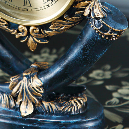 Klassieke goudkleurige tafelklok vintage stijl