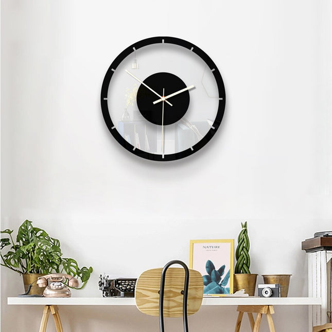 Moderne Scandinavische wandklok open design