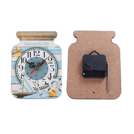 Wandklok in vorm van een jampot