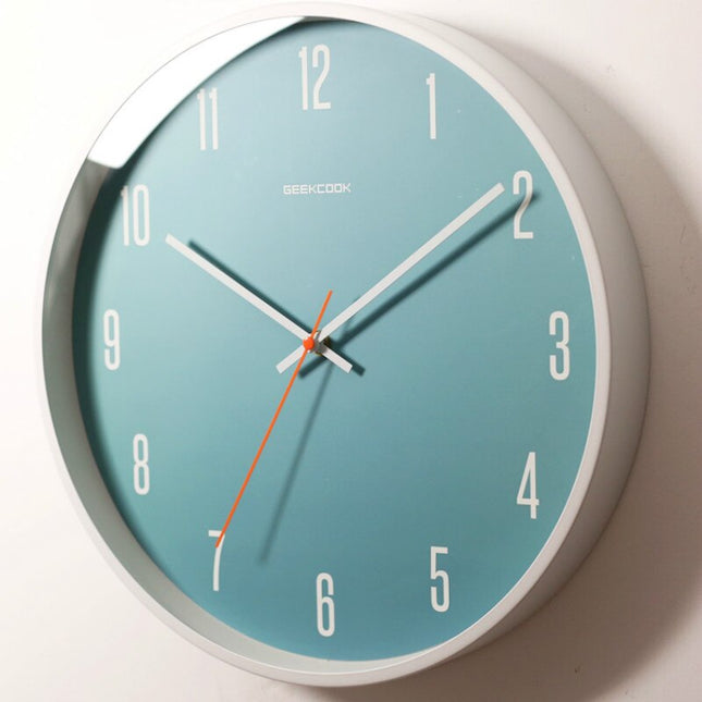 Moderne Blauwe Wandklok Scandinavisch Design