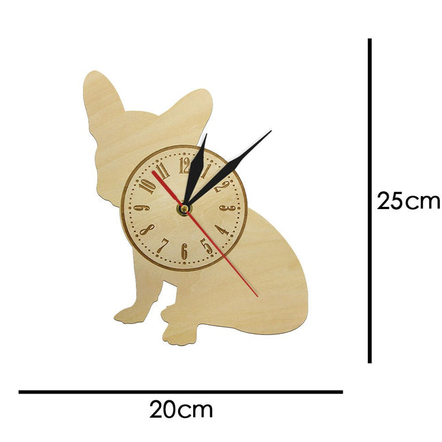 Wandklok in de vorm van hond