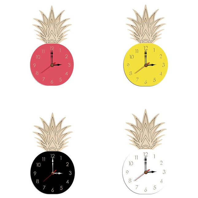 Houten kinderklok ananas design