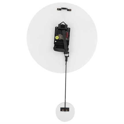 Wereldkaart wandklok met slinger vliegtuig