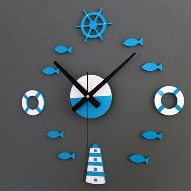 DIY maritieme wandklok voor kinderkamer