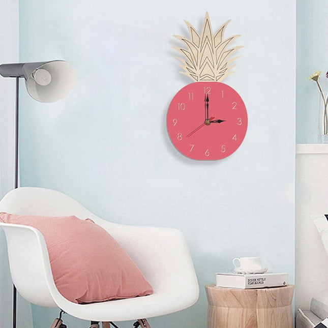 Houten kinderklok ananas design