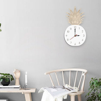 Houten kinderklok ananas design