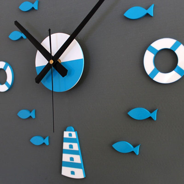 DIY maritieme wandklok voor kinderkamer