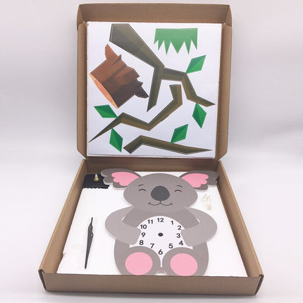 Leuke koala wandklok voor kinderkamer
