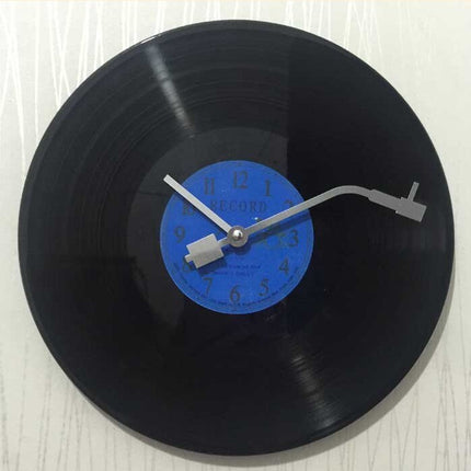 Retro platenspeler vinyl wandklok